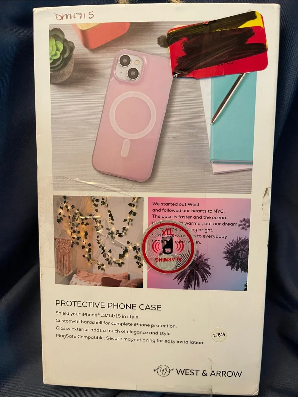 West & Arrow Pink Magnetic MagSafe-Compatible iPhone Case